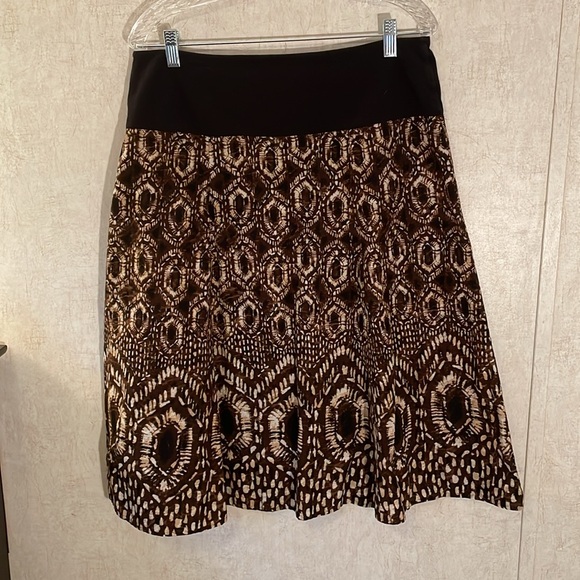 Charter club a line midi skirt size 12. With black waistband. Cotton. - Picture 2 of 6